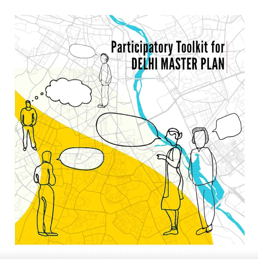 Delhi Master Plan ToolkitundefinedDelhi Master Plan ToolkitThe Masterplan Toolkit is an initiative to decrease the gap between planning and community participation, though the toolkit was made for the citizens of Delhi especially the ones living in informal settlements it is relevant for other Indian Cities as well, the chapters in the toolkit takes the participants through the process of making of Masterplan and the scope of engagement with the citizens, though the masterplan allows for participation and engagement of citizen, unfortunately, we do not take advantage of it, in fact in most of the cases the citizens are not even aware of the impact and importance of masterplan. The toolkit through various participatory approaches tries to bridge this gap. The project was funded by IGSSS, EMARA also did sessions with basti people at various parts of Delhi online and offline. 